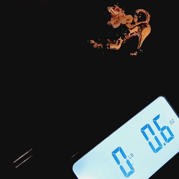 Vintage 1950s Poodle Brooch - 1 1/4 Inch - Black White Red Enamel - Gold Tone - Picture 7 of 7